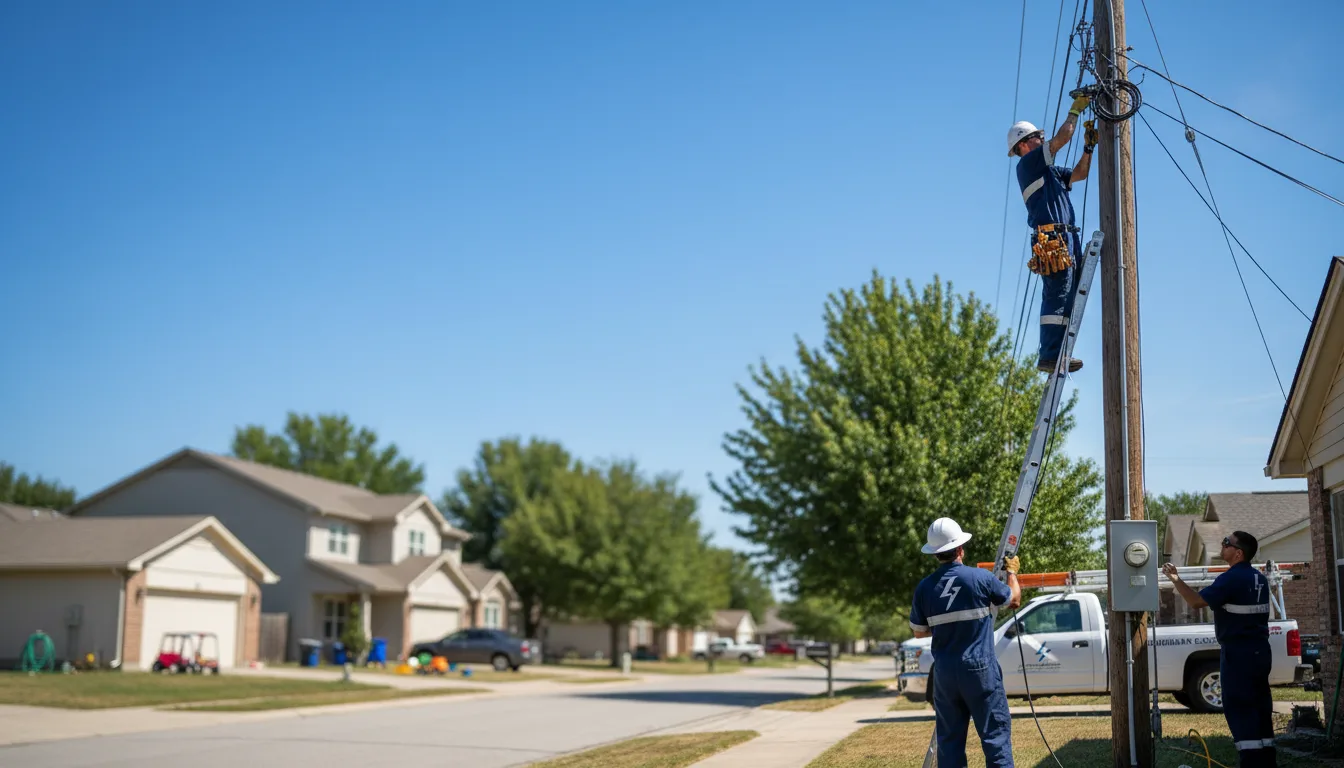 Residential electrician providing installation services in Georgetown, IL